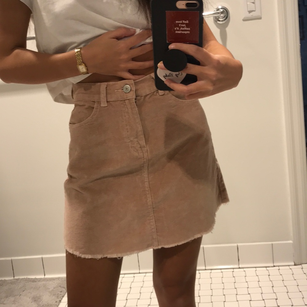 blush corduroy skirt 💕